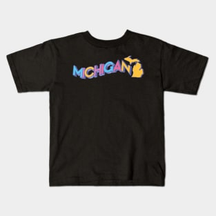 State of Michigan Kids T-Shirt